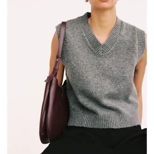 Zara Gray Sleeveless Sweater
